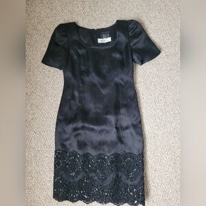 Carolina Herrera Saks 5th Av. Midi Silk Dress